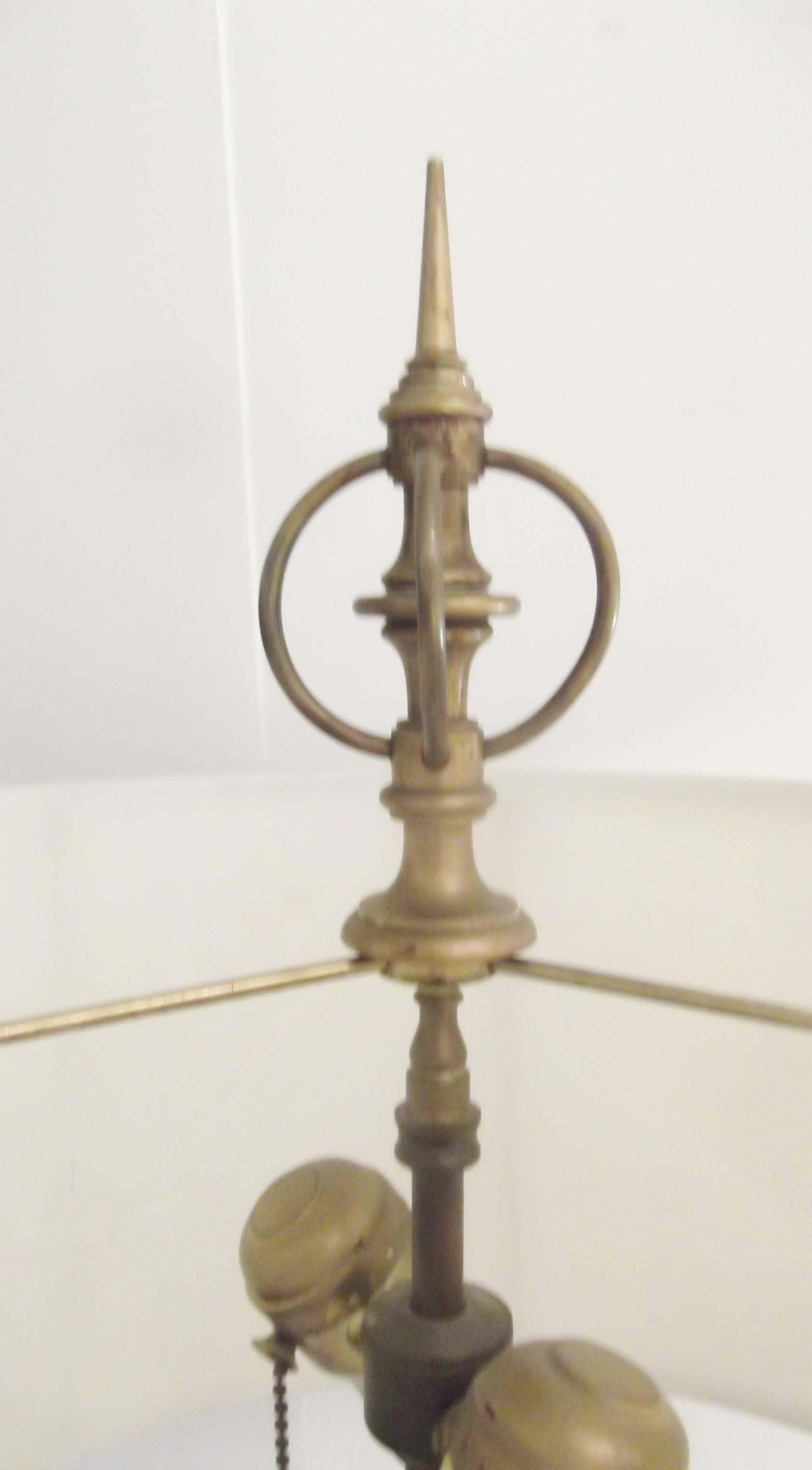 Authentic Cast Brass Bamboo Shape Chapman Table Lamp In Excellent Condition For Sale In Lambertville, NJ