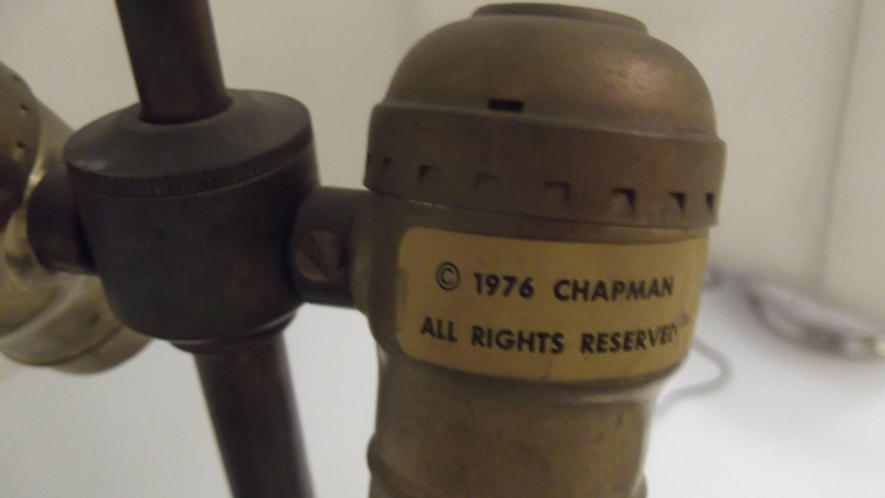Authentic Cast Brass Bambus Form Chapman Tischlampe im Angebot 1