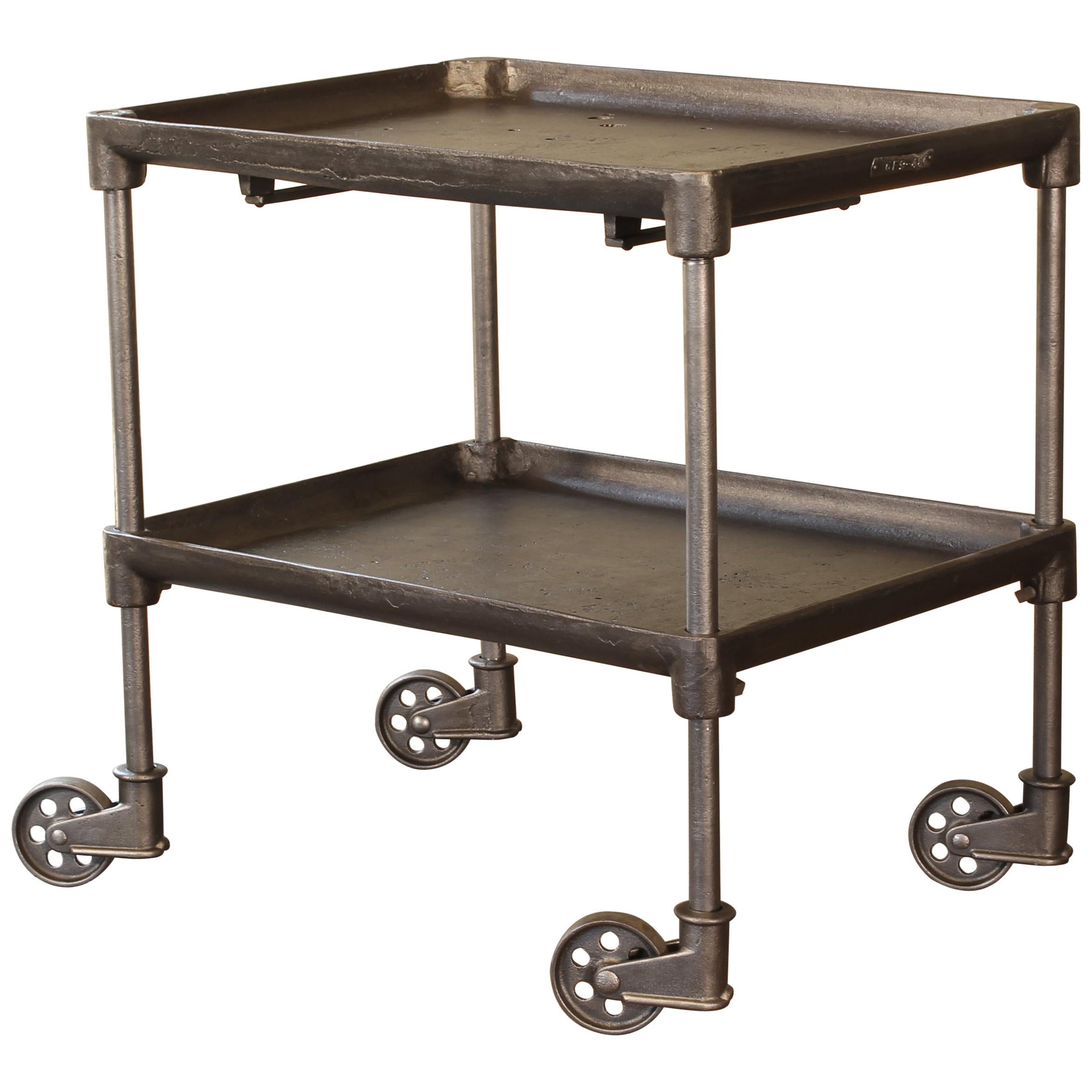 Authentic Cast Iron Tool Cart / Bar Table on Castors