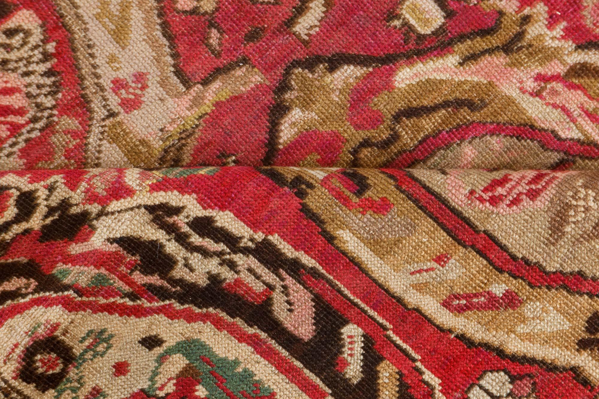 Authentic Caucasian Karabagh botanic handmade wool carpet
Size: 6'8