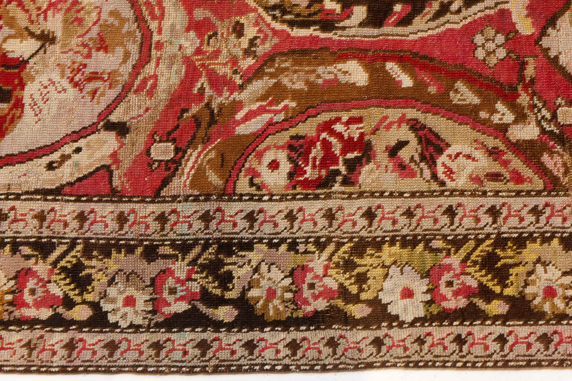 Wool Authentic Caucasian Karabagh Botanic Handmade Rug For Sale