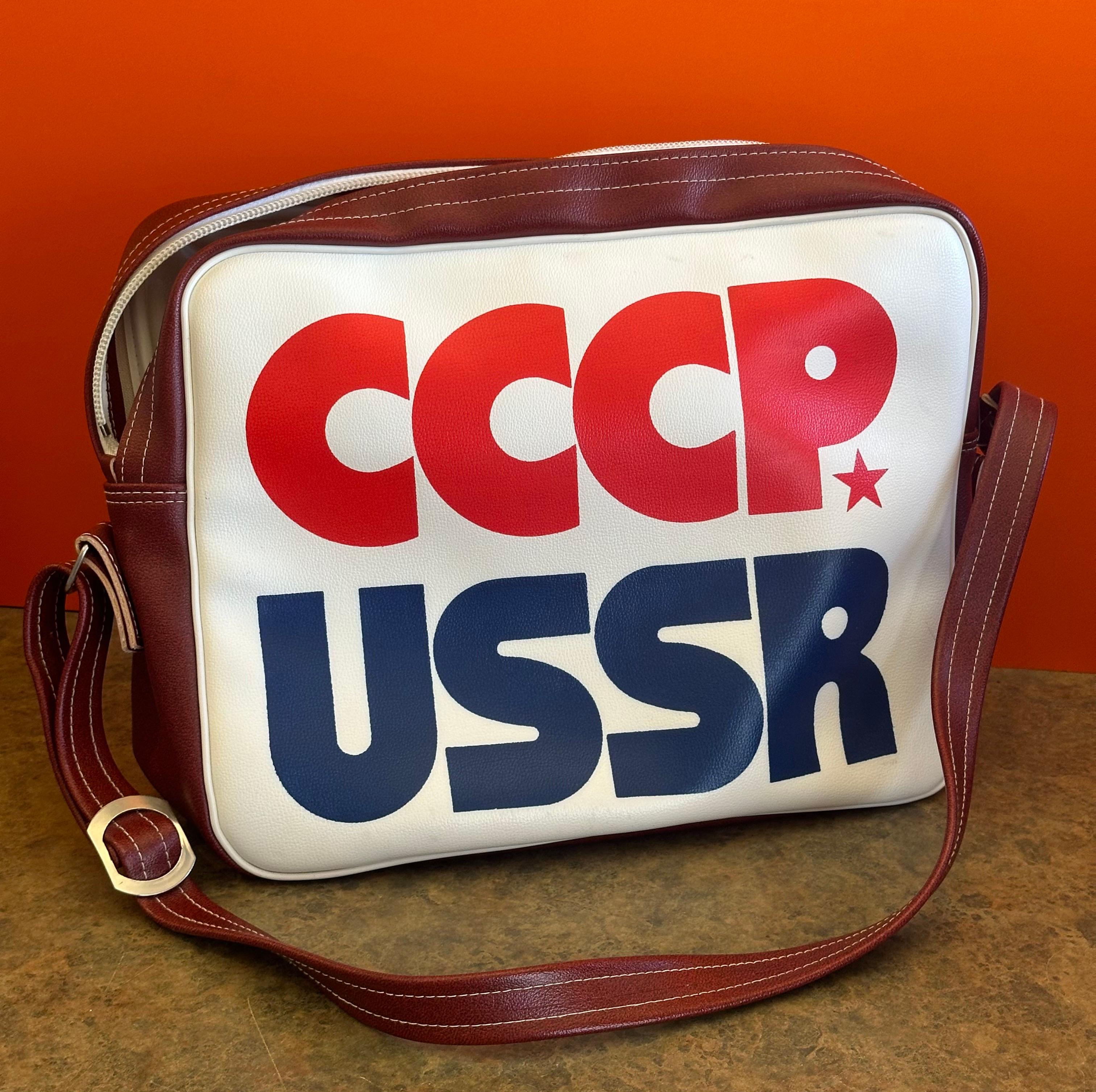 Borsa sportiva olimpica autentica CCCP USSR in vendita 6
