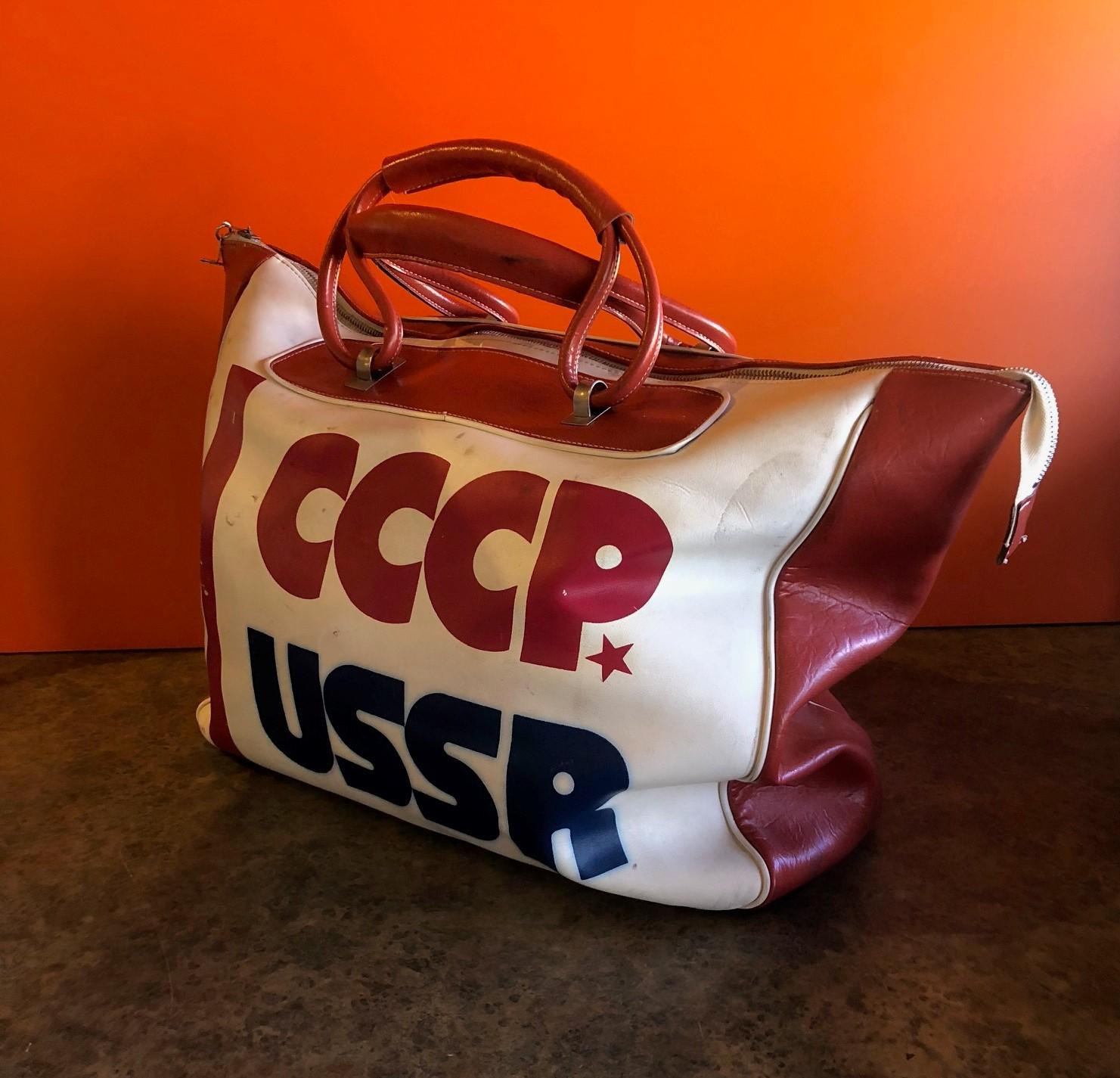 Russian Authentic CCCP USSR Olympic Sports Bag