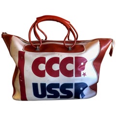 Vintage Authentic CCCP USSR Olympic Sports Bag