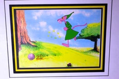 Authentic Cel Drawing of Pink Panther
