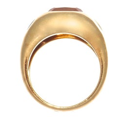 Chanel France Citrine Peridot Iolite Gold Ring, circa 2000s