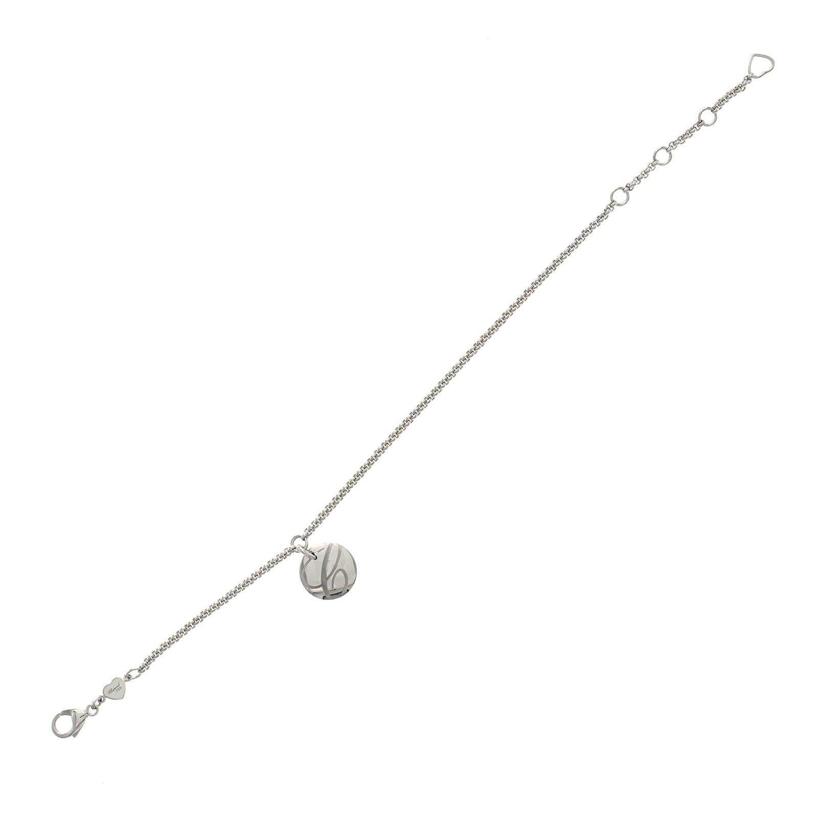 Authentic Chopard Chopardissimo 18 Karat White Gold Bracelet For Sale ...