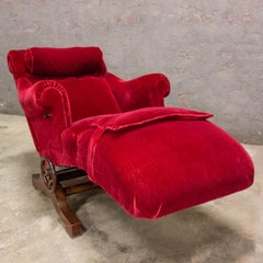Authentic Doctor Pascoud "Le Surrepos" Lounge Chair, France, Paris, 1920