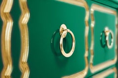 Authentische Dorothy Draper Espana Kommode in Smaragdgrün