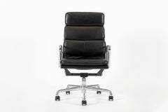 Authentic Eames Herman Miller Tall Black Leather Office Chair 2001