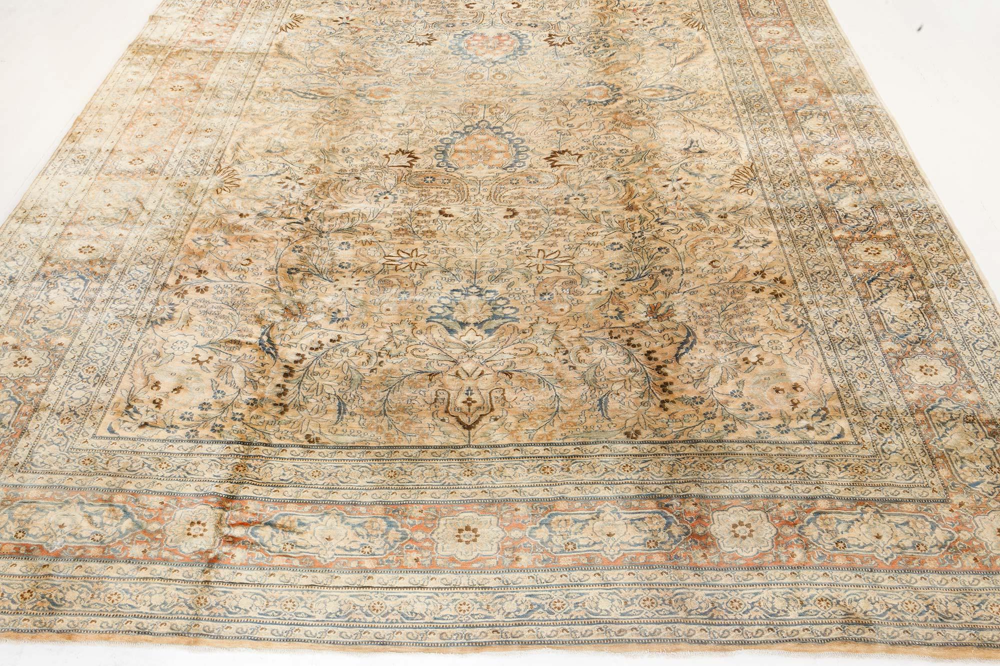 Authentic Early 19th Century Persian Meshad Rug For Sale 2