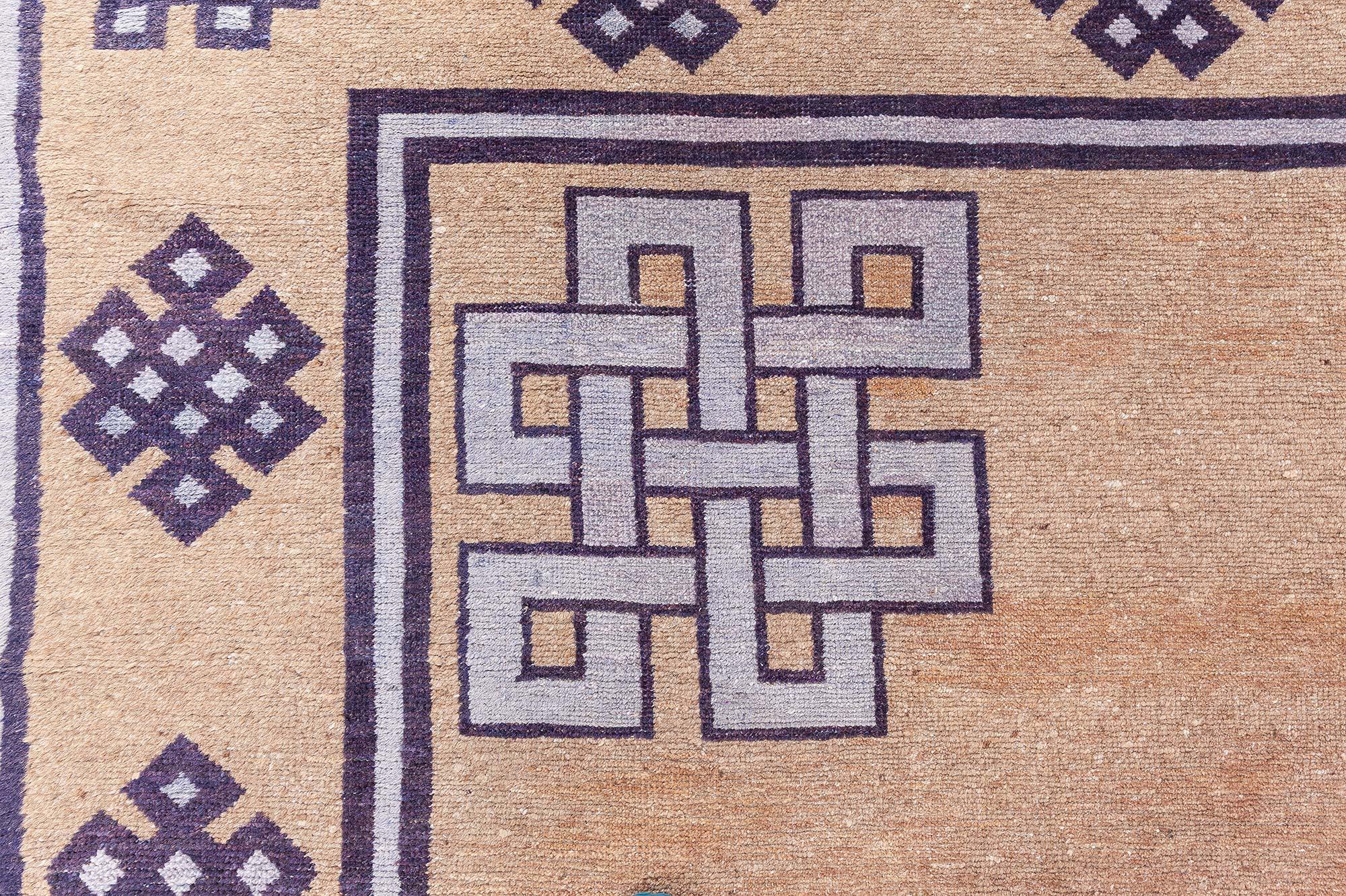 Chinois Authentique tapis chinois en laine fait main du début du 20e siècle Doris Leslie Blau en vente