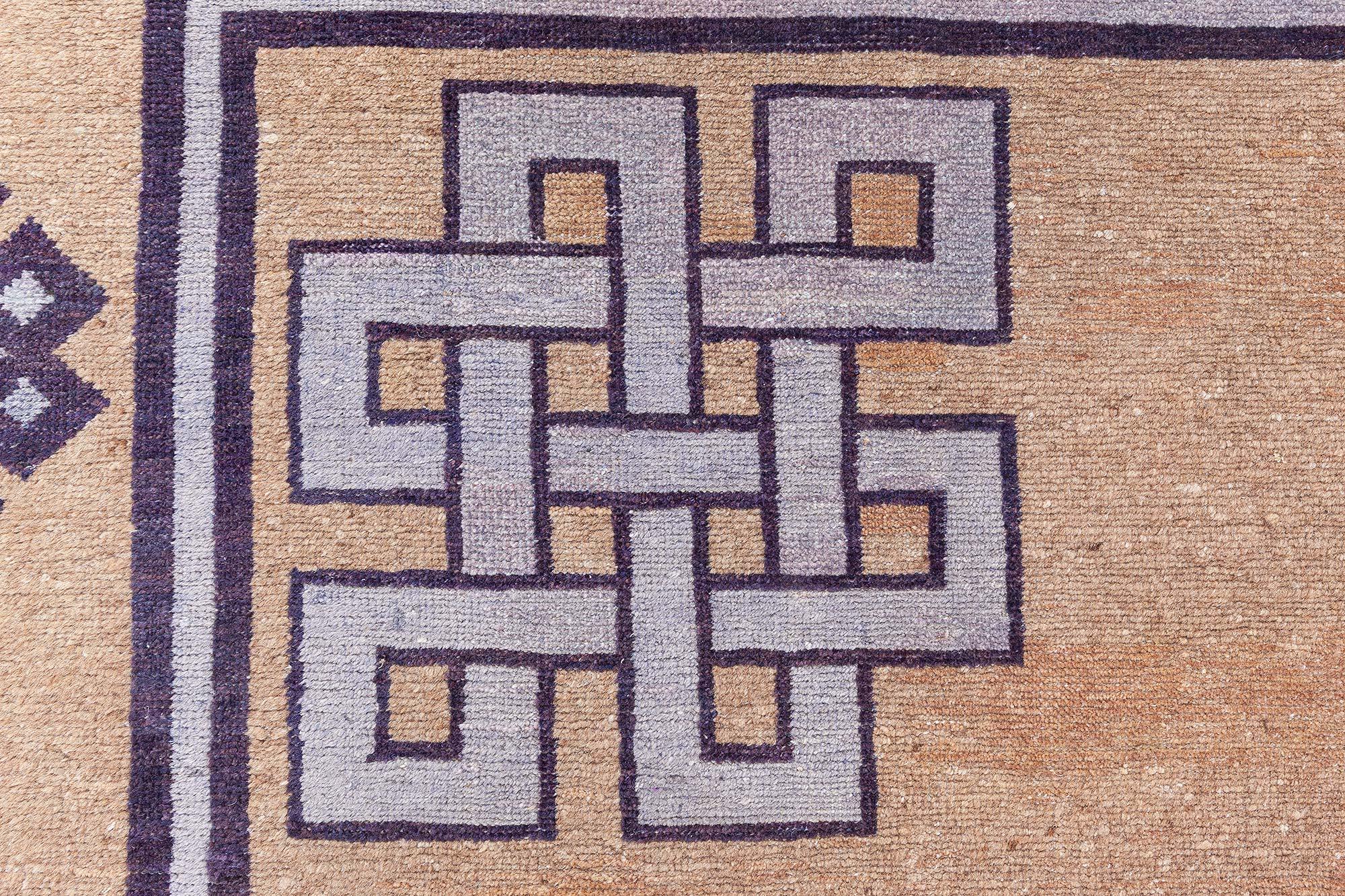 Authentique tapis chinois en laine fait main du début du 20e siècle Doris Leslie Blau Bon état - En vente à New York, NY