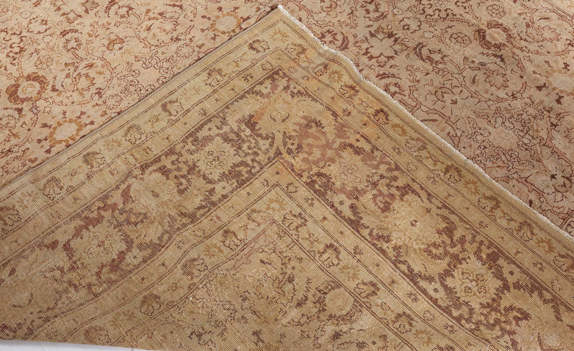 Indischer Amritsar-Teppich des frühen 20. Jahrhunderts, braun im Angebot 4