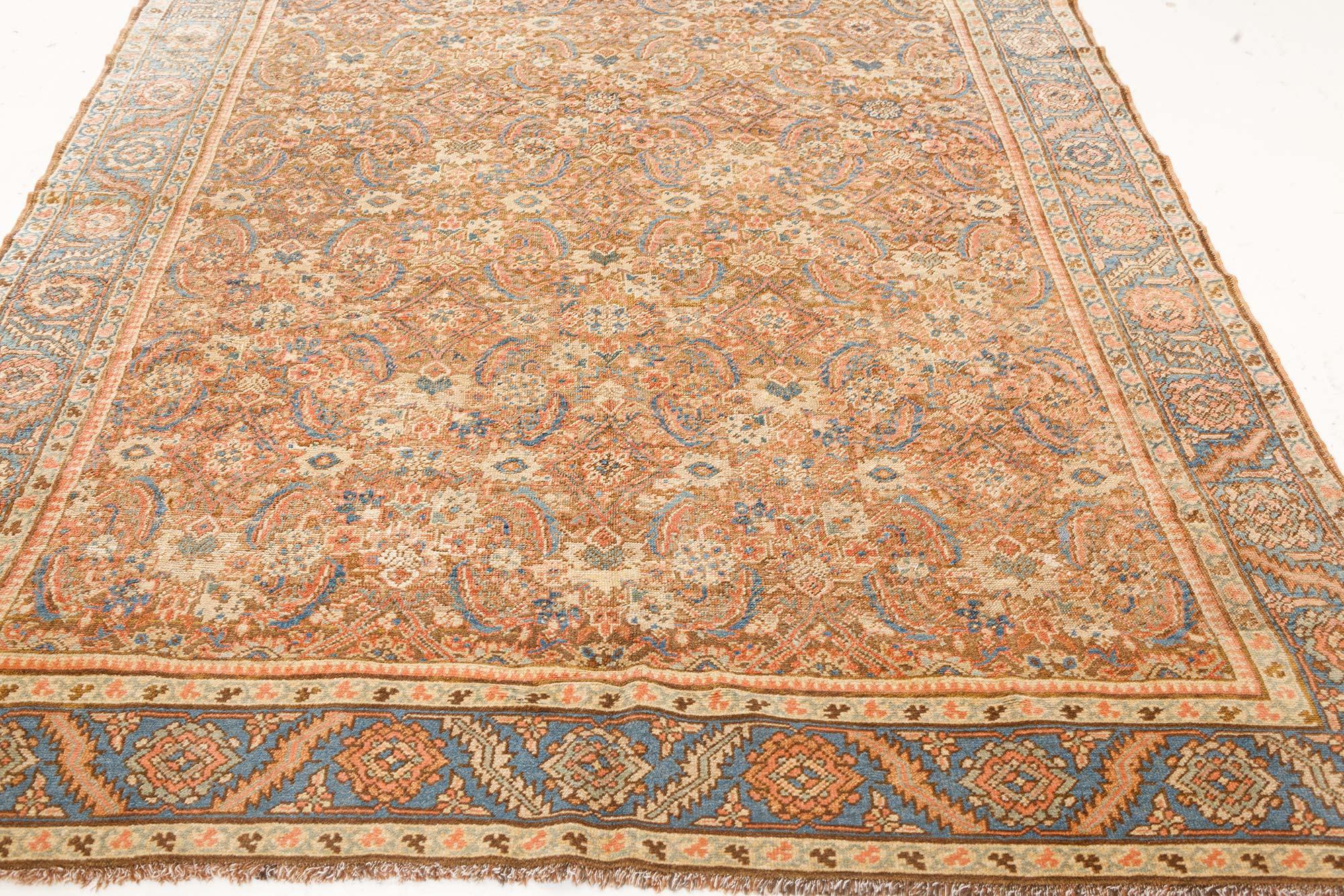 Hand-Woven Authentic Early 20th Century Persian Feraghan Rug For Sale
