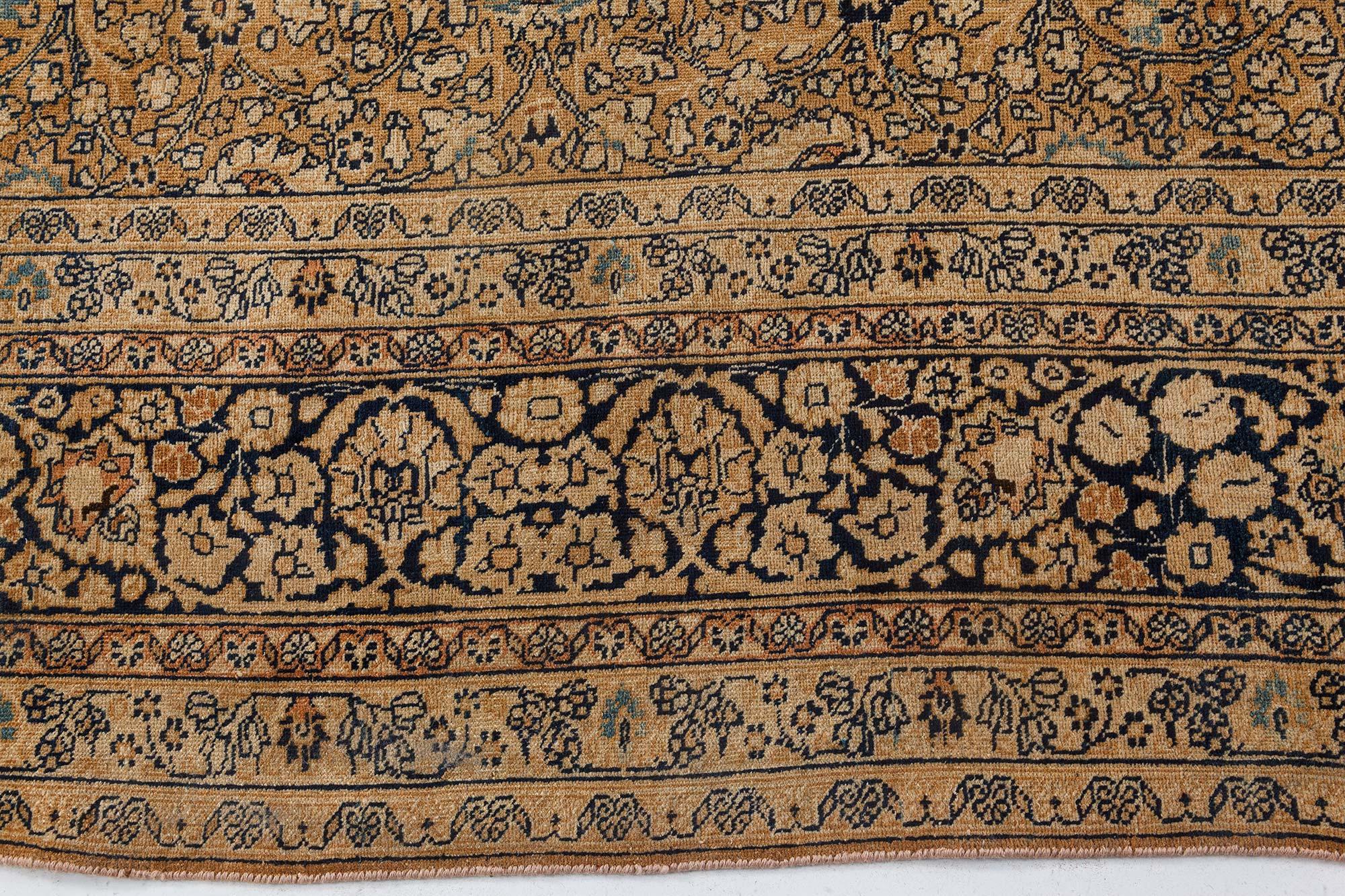 Wool Authentic Early 20th Century Persian Khorassan Rug For Sale