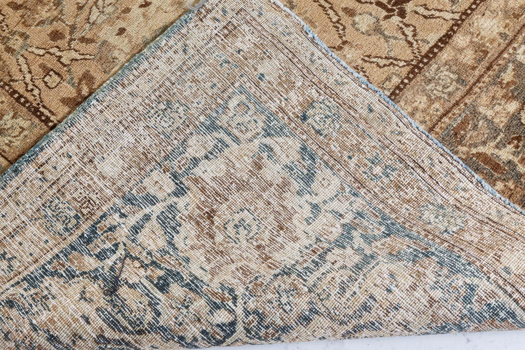 Early 20th Century Persian Tabriz Handmade Wool Rug For Sale 6