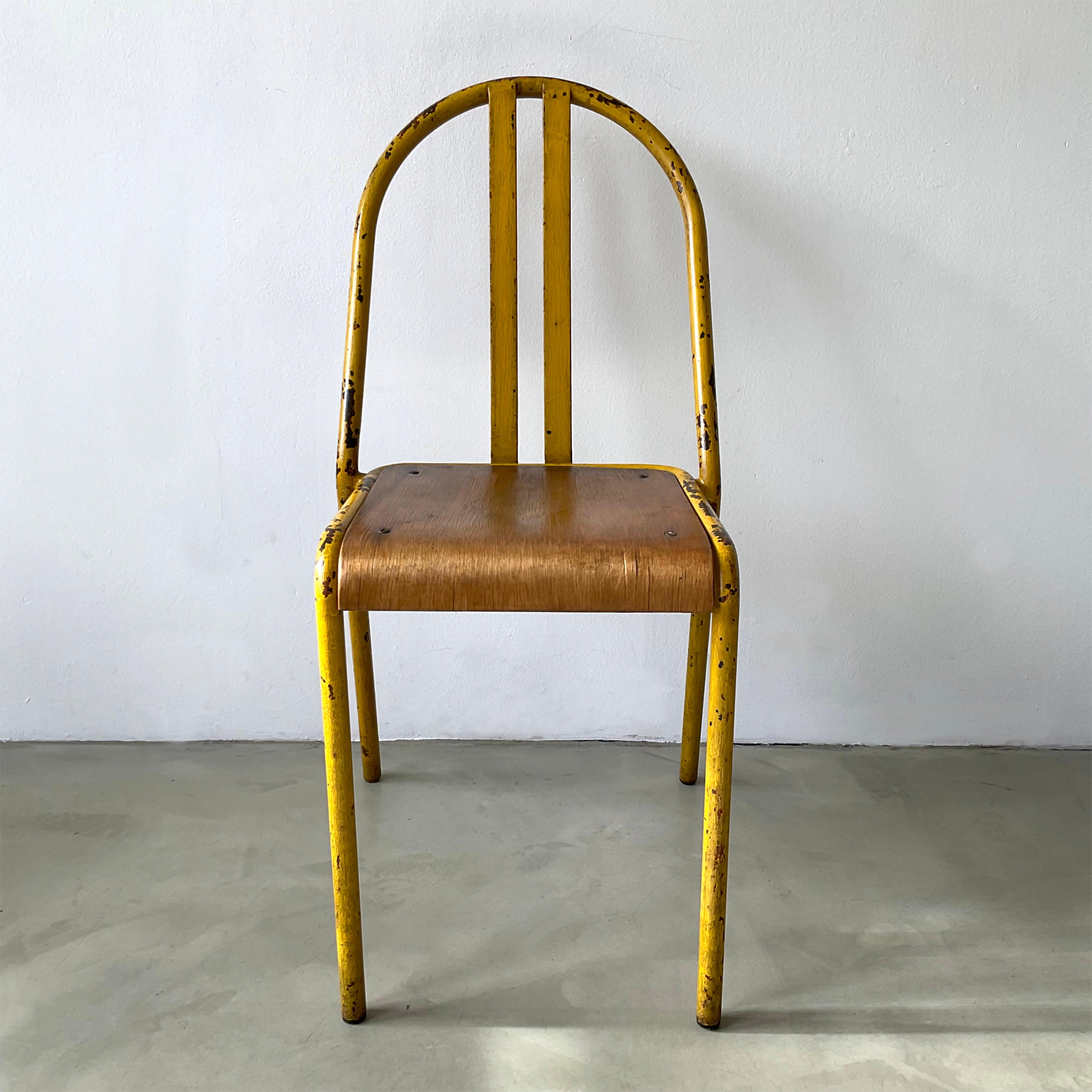 Mid-20th Century Authentic Early Modernist Chair Robert Mallet Stevens, France, 1930s For Sale