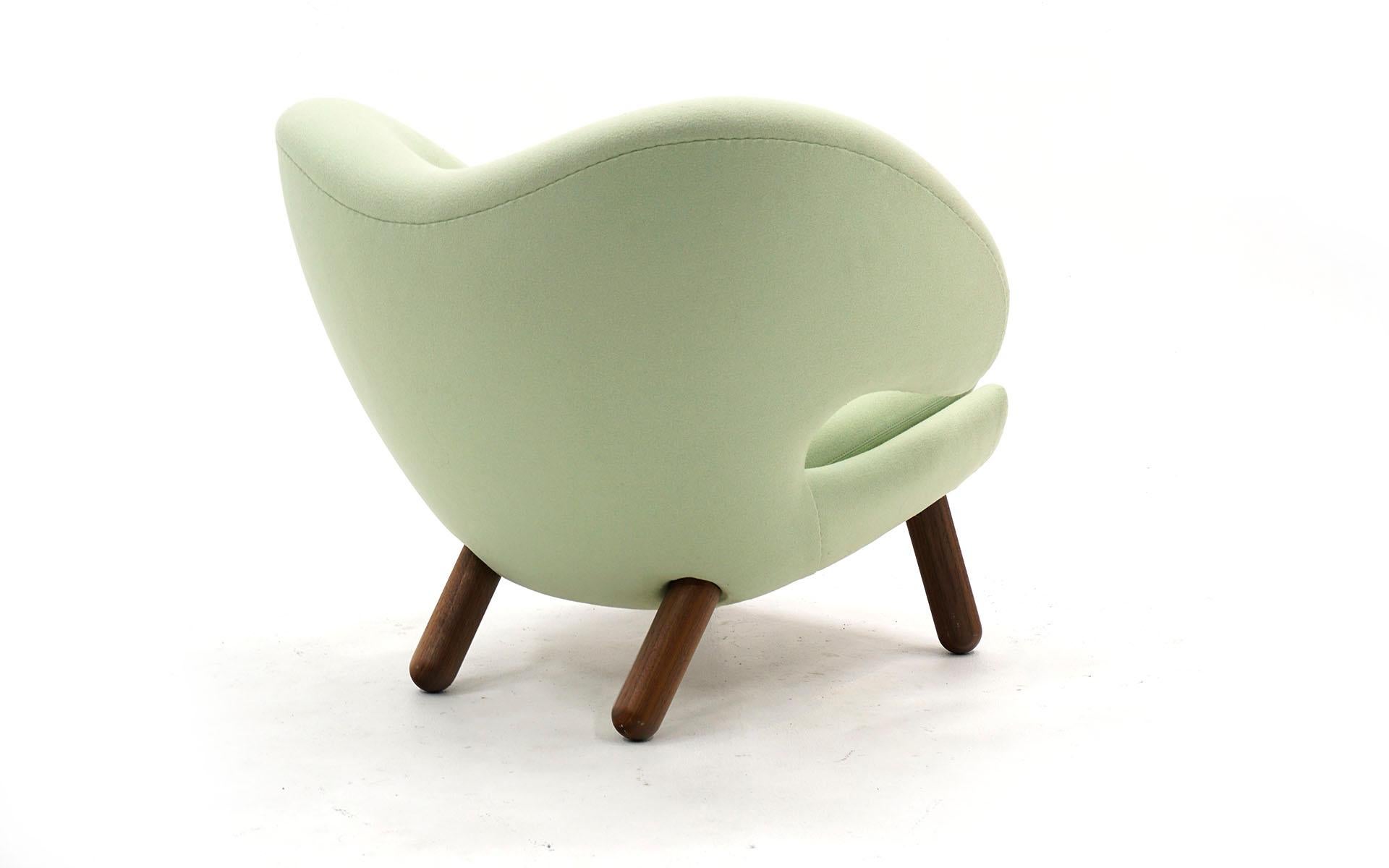 Danish Authentic Finn Juhl Pelican Chair by Onecollection, Denmark, Light Mint Green