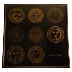 Authentic Fornasetti Sun Motifs Framed Print, by Kevin McIntire