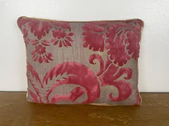 Fortuny Decorative Pillow, Cotton & Silk, Venetian Floral Design