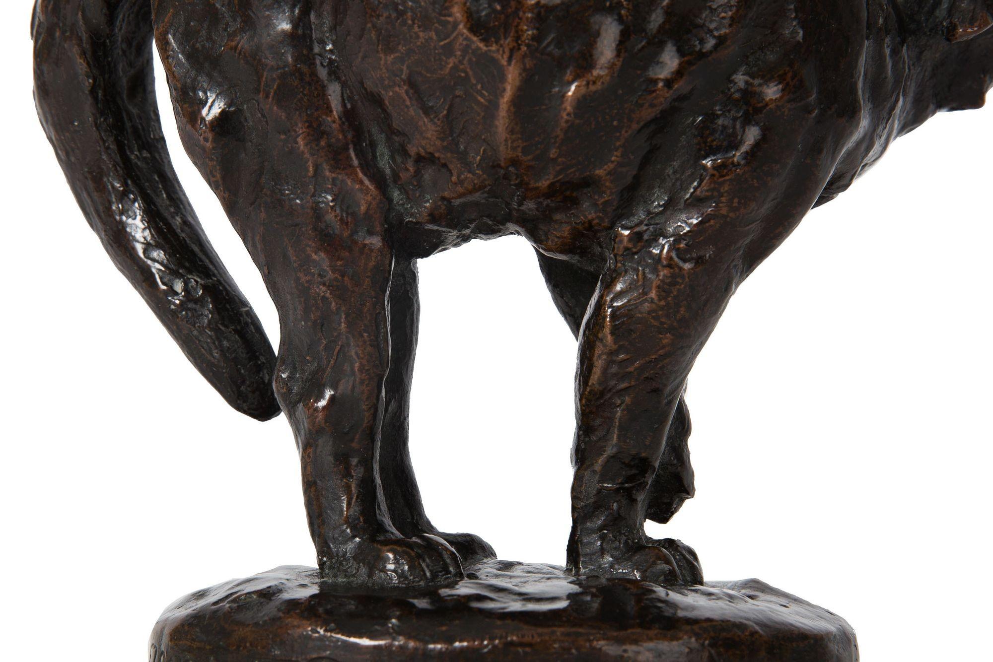Authentische Frederick Roth-Bronze-Skulptur „Hissing Cat“ (1913), Gorham Co. im Angebot 10