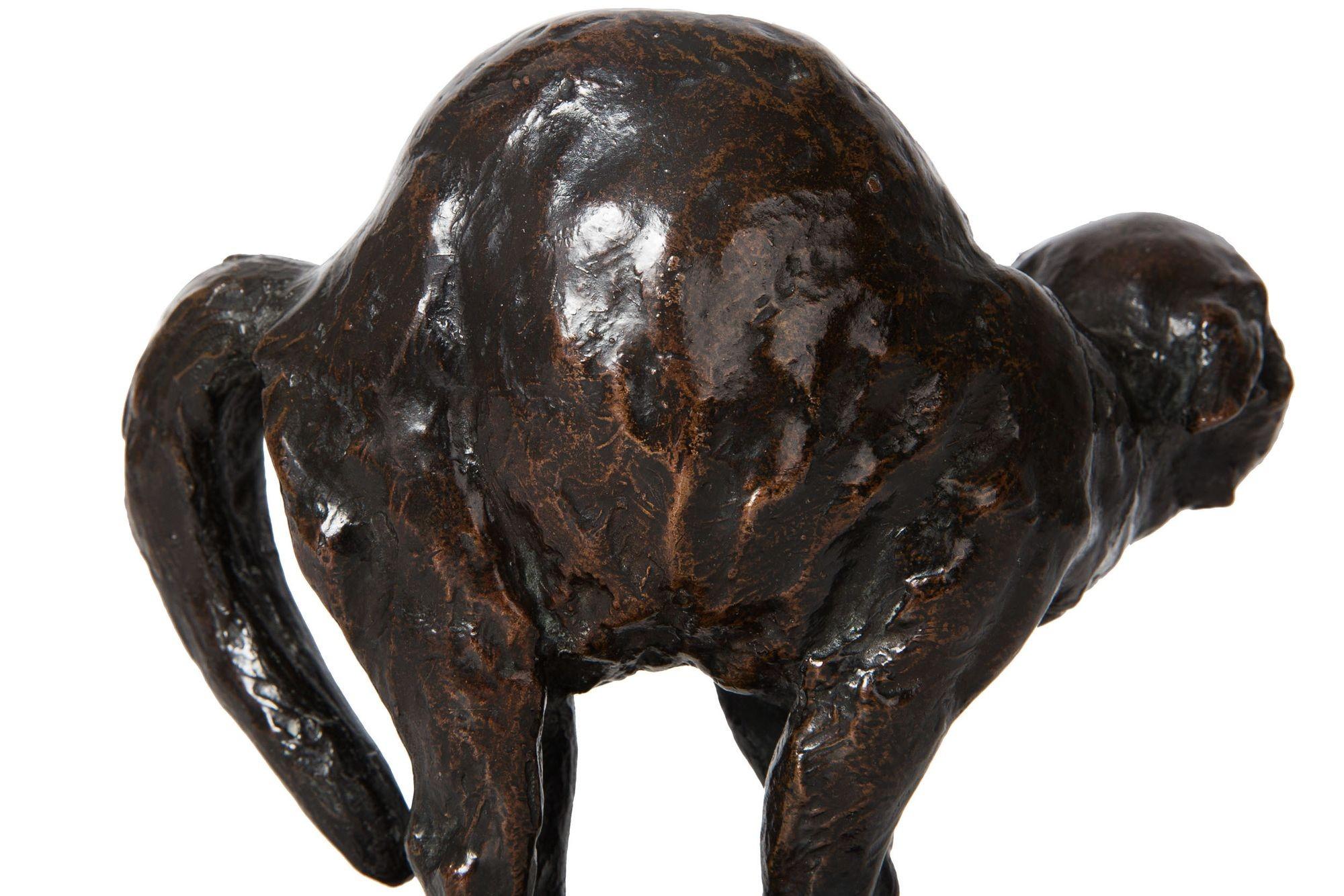 Authentische Frederick Roth-Bronze-Skulptur „Hissing Cat“ (1913), Gorham Co. im Angebot 1