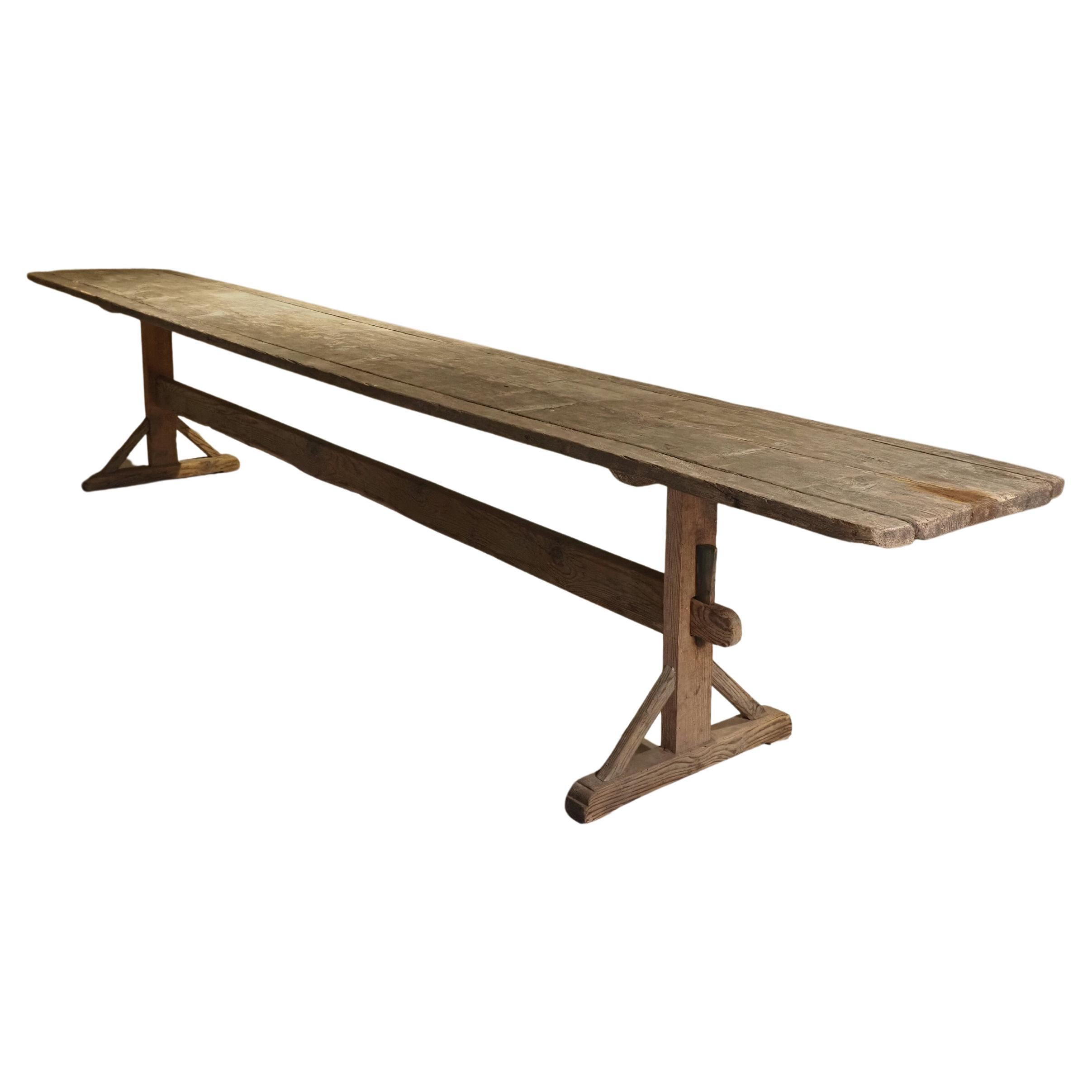 Authentic French 19th-Century “table des vendangeurs” en venta