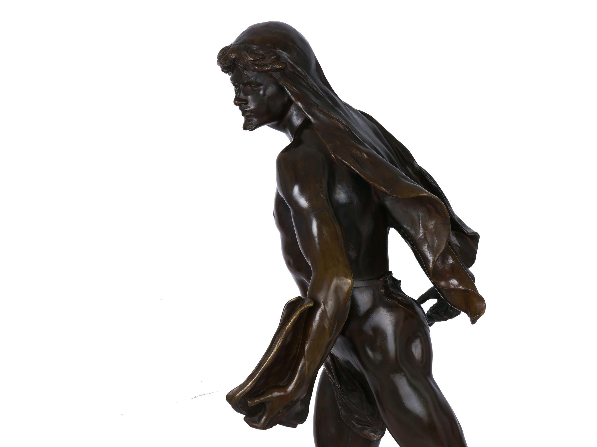 Authentic French Bronze Sculpture of “Le Semeur” by Emile Picault 3