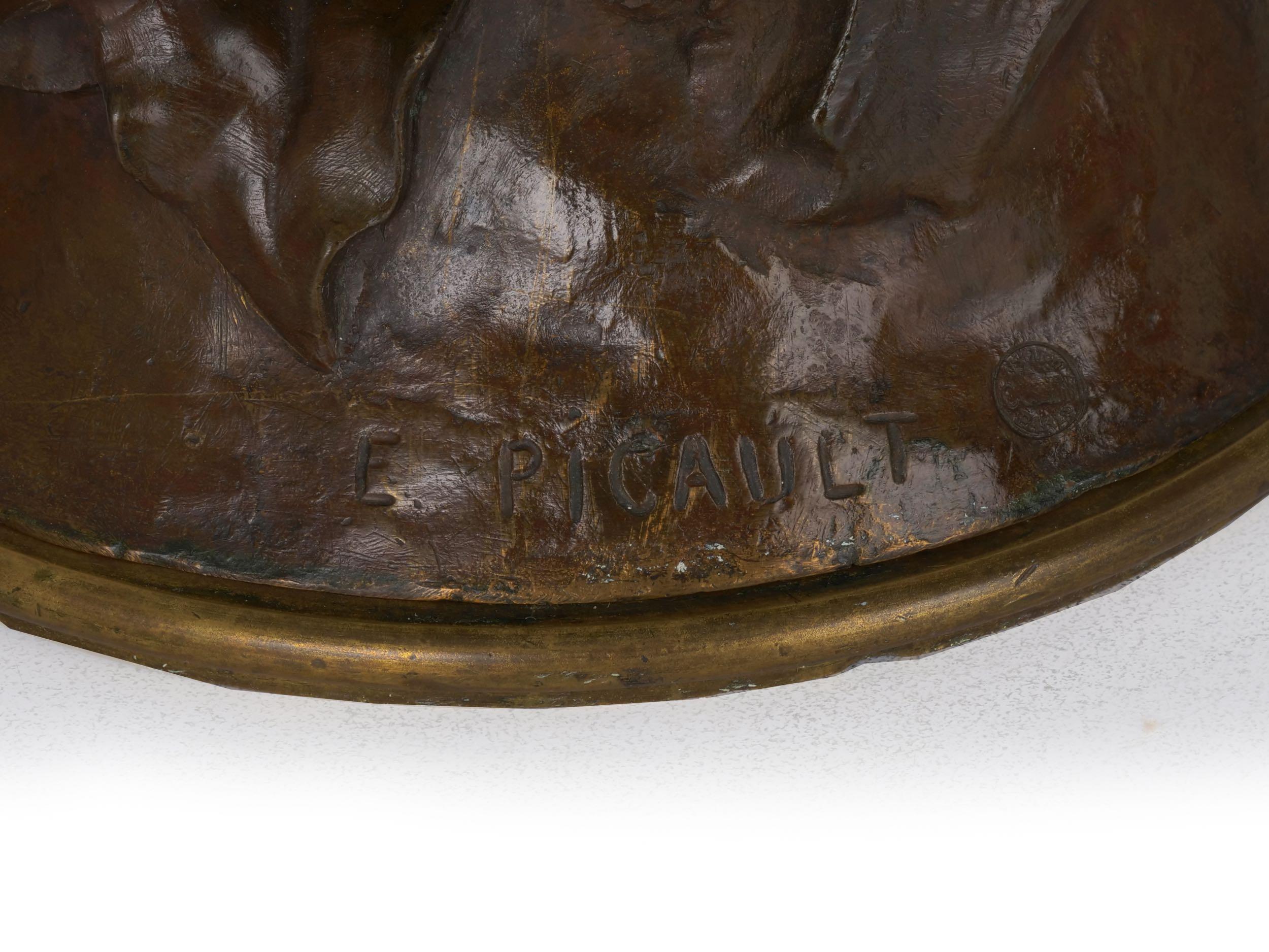 Authentic French Bronze Sculpture of “Le Semeur” by Emile Picault 6