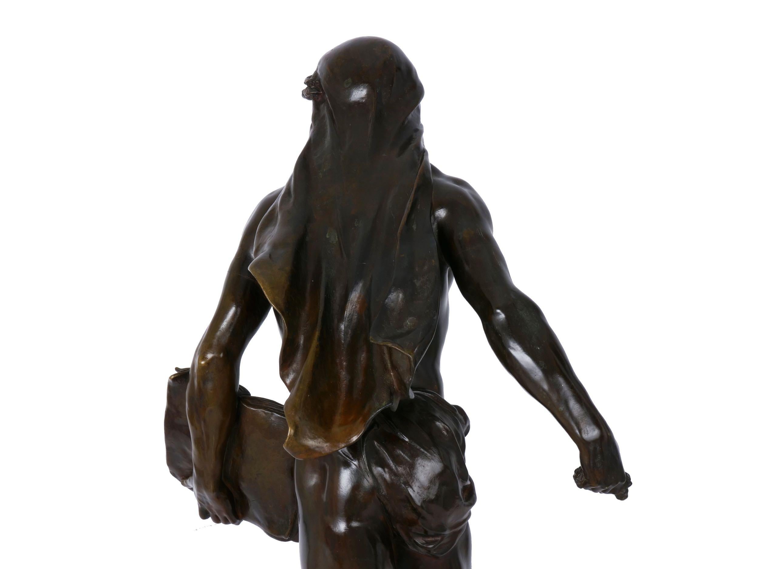 Authentic French Bronze Sculpture of “Le Semeur” by Emile Picault 7