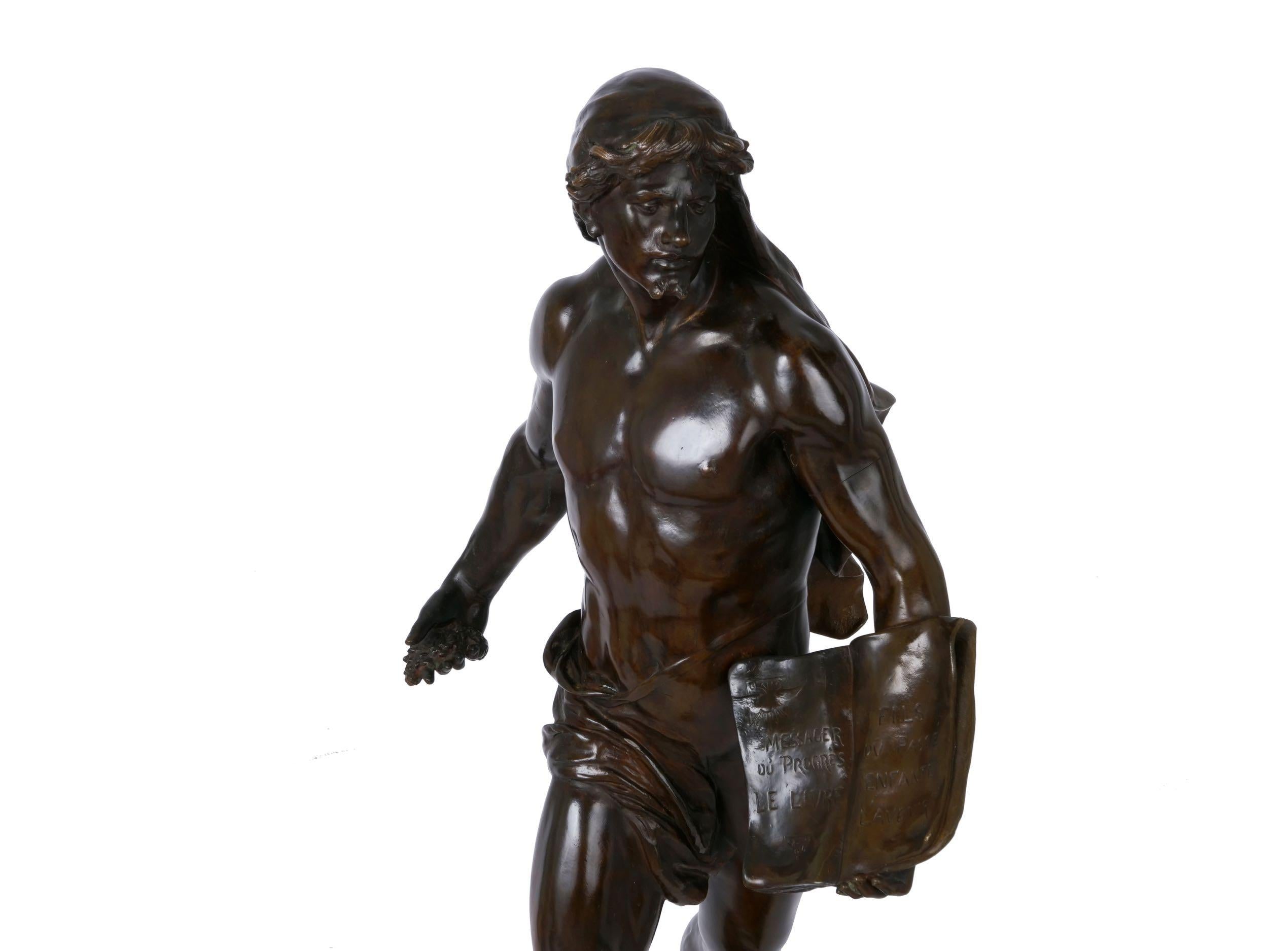 Authentic French Bronze Sculpture of “Le Semeur” by Emile Picault 11