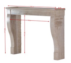 Authentic French Fireplace Mantel– Timeless Elegance in Beige Stone