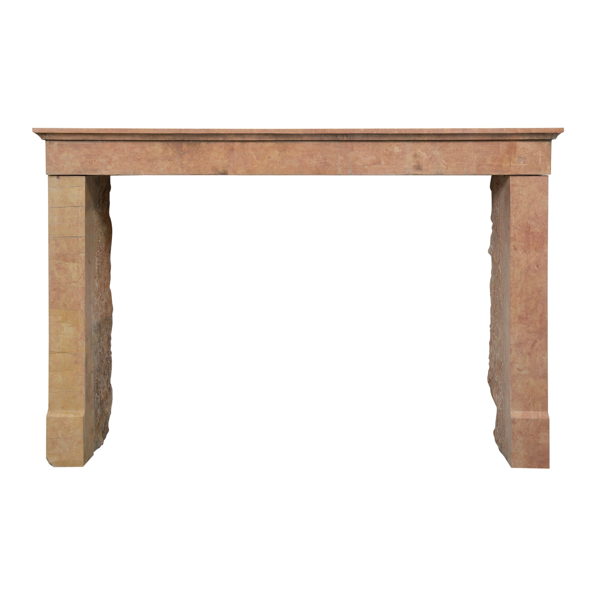 Authentic French Limestone Fireplace Mantel