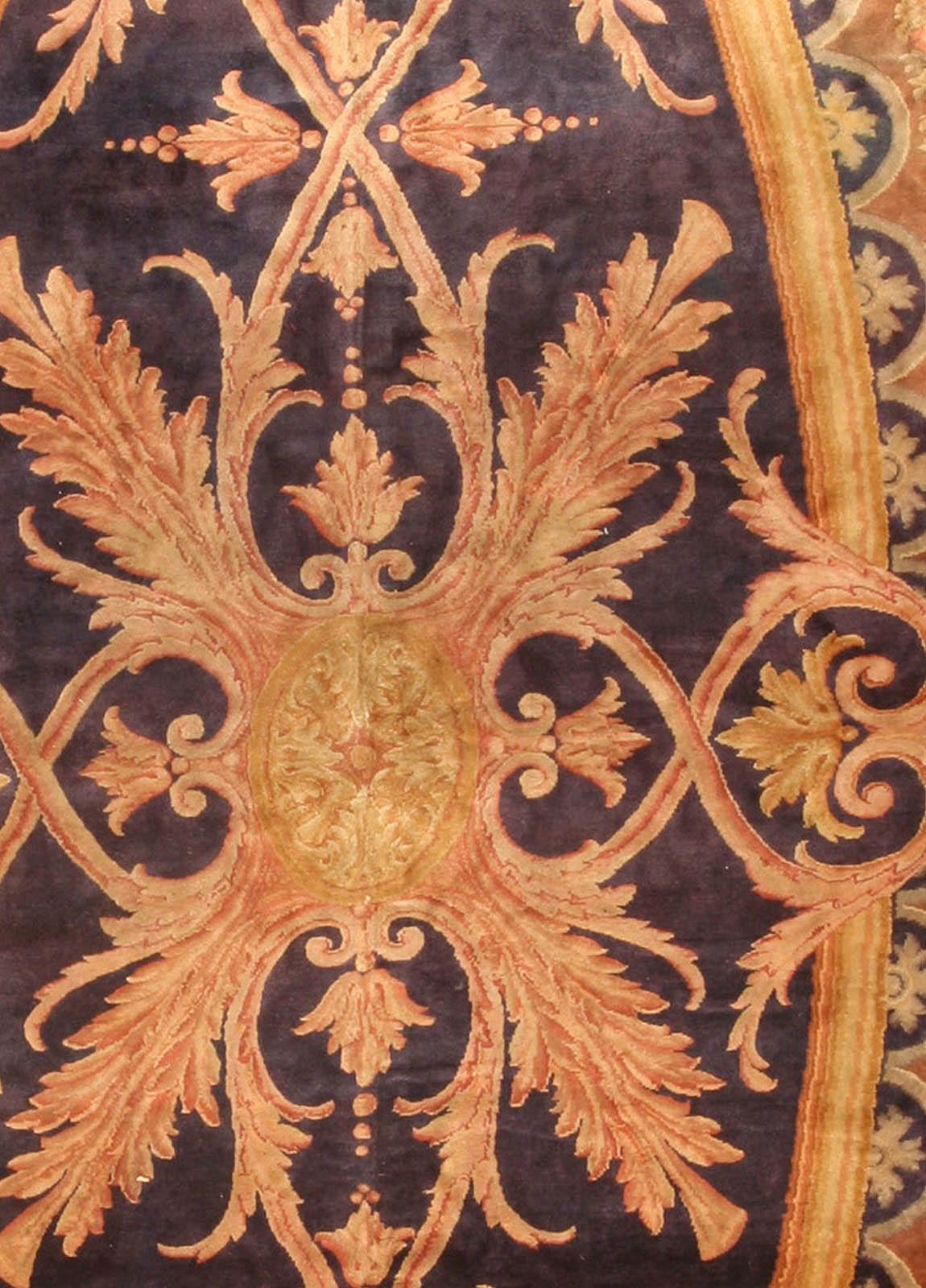 Authentique tapis en laine de la Savonnerie Bold Botanic fait à la main
Taille : 13'2