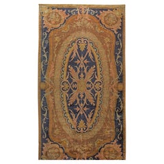 Authentic French Savonnerie Bold Handmade Wool Rug