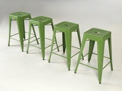 Authentic French Tolix Stacking Steel Stools in '3' Heights, Myriad of Colors 