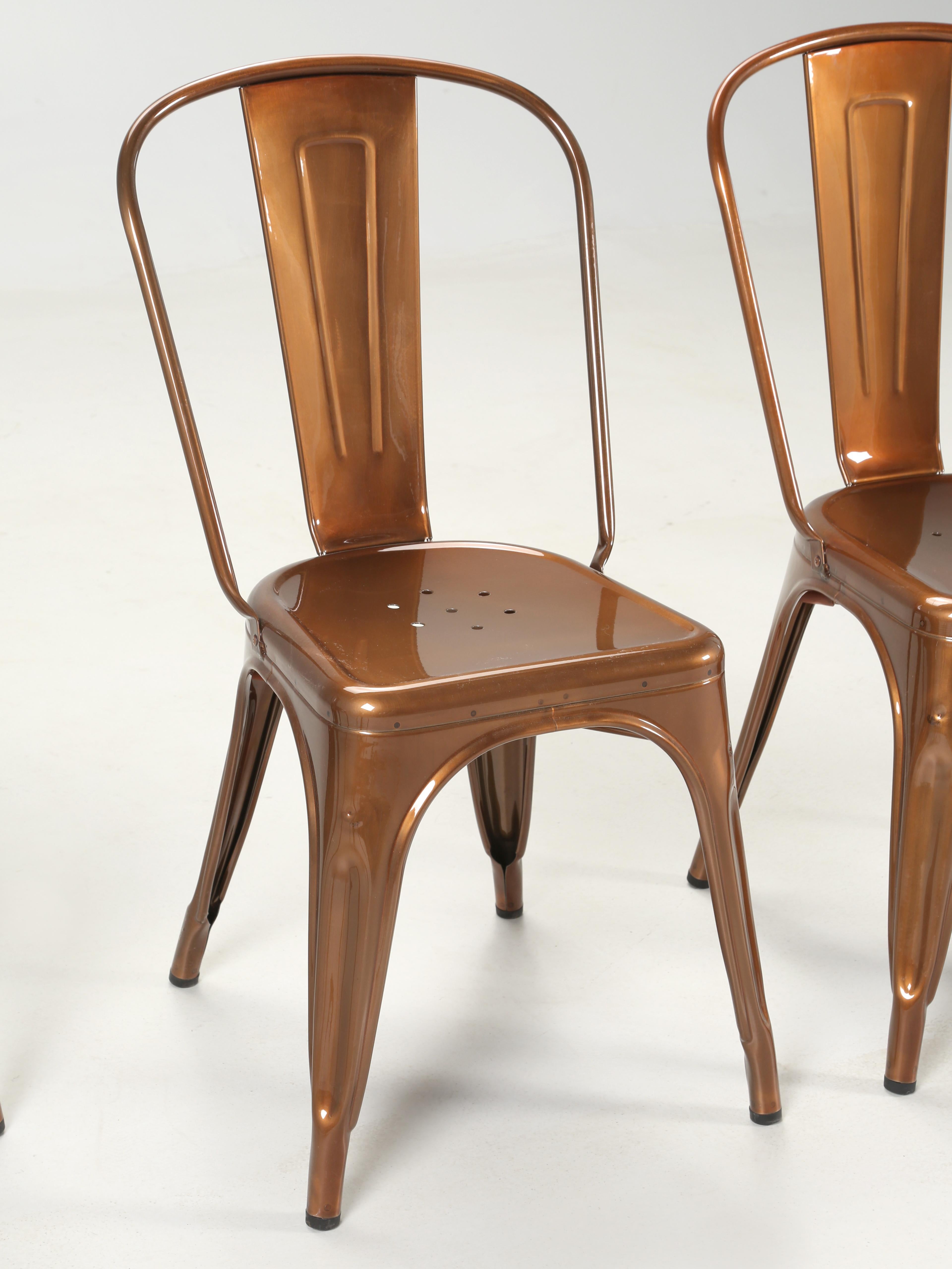 Industrial Authentic French Tolix Steel Stacking Chairs, Showroom Samples 100's Available