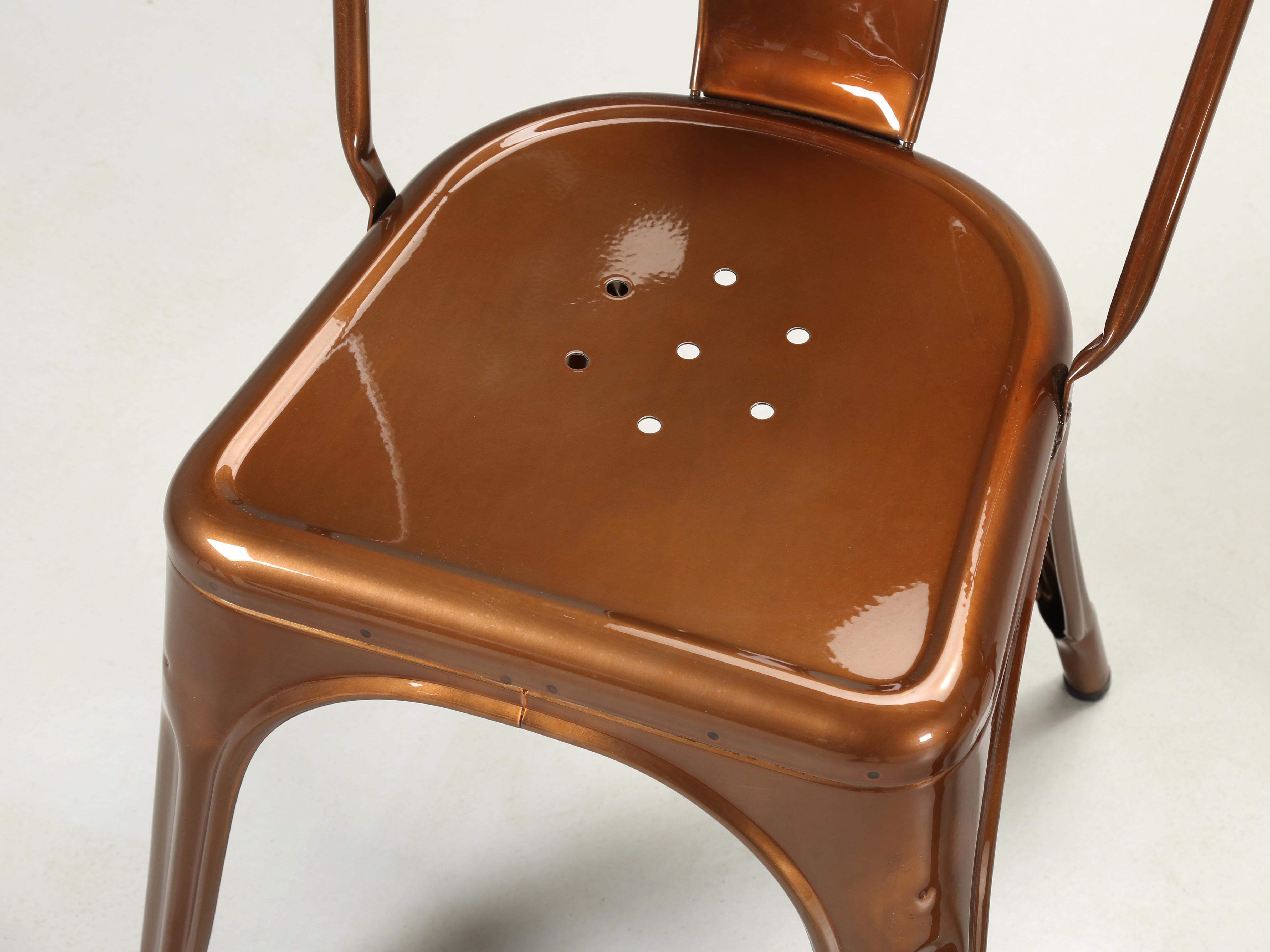 Authentic French Tolix Steel Stacking Chairs, Showroom Samples 100's Available at 1stDibs