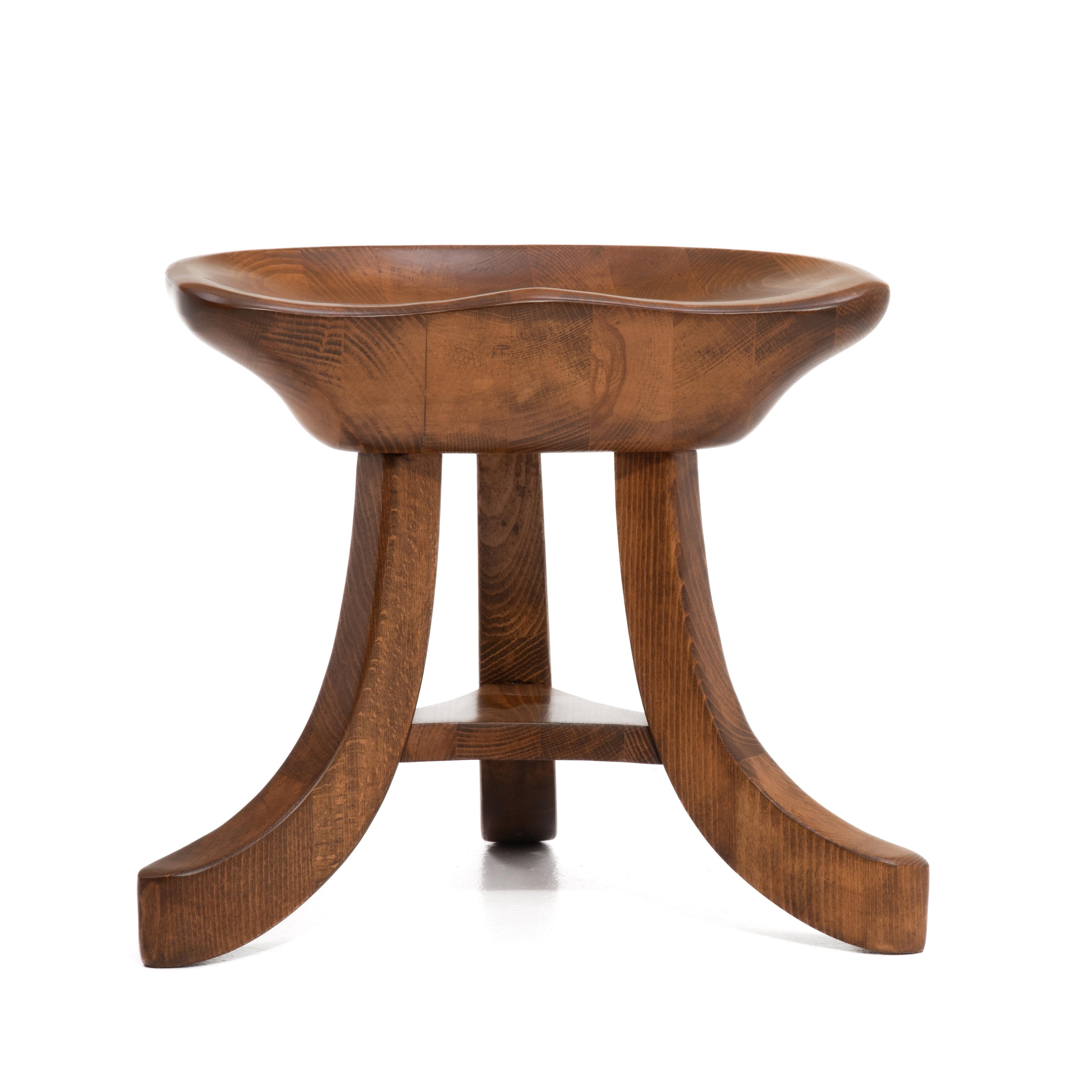 Wood Authentic Furniture Products Japan Milking Stool Smith & Watson Park Avenue For Sale