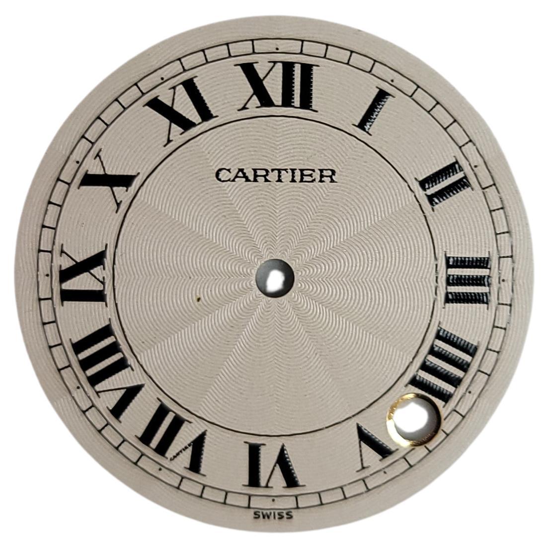 Authentic Genuine Original Cartier Face Dial - Circle White/Off White Dial