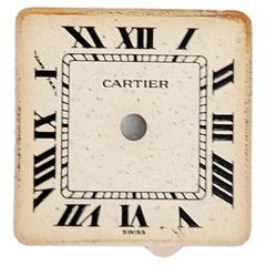 Authentisches, echtes, echtes Original Cartier Face-Zifferblatt mit weißem/off-weißem Zifferblatt