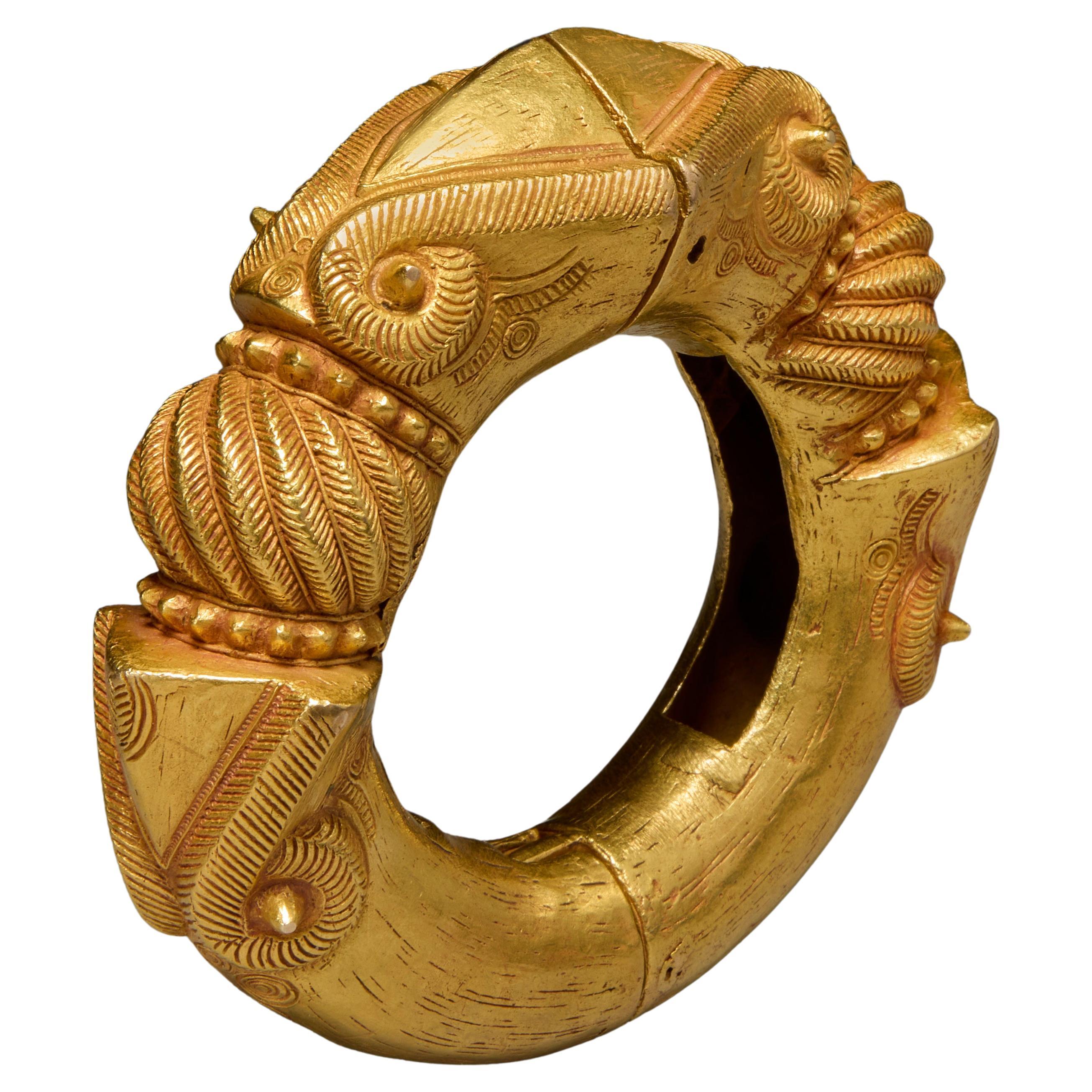 Rare Gold Ashanti Royal Bracelet from Jacaranda Tribal For Sale