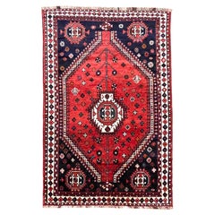 Alfombra Persa Tribal Shiraz Roja