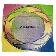 Pañuelo auténtico de seda italiana enrollada a mano de Chanel