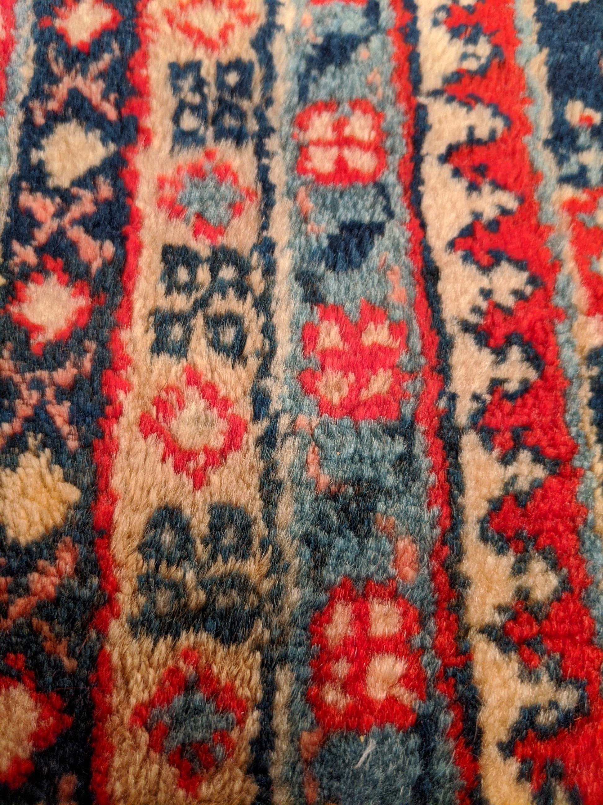 Authentic Handknotted Persian Mir 1940s Rug 9'x12' In Good Condition For Sale In Fort Collins, CO