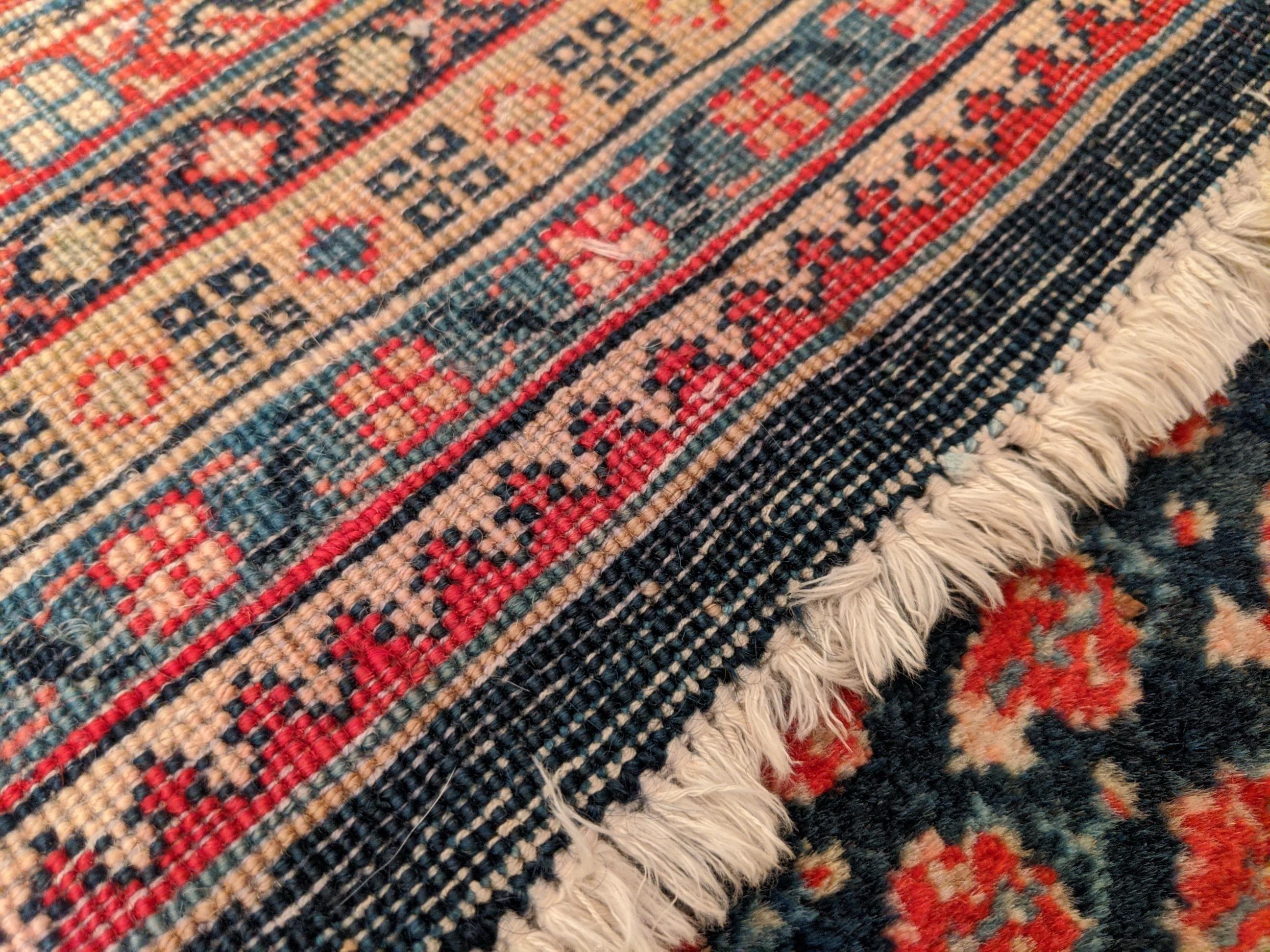 20th Century Authentic Handknotted Persian Mir 1940s Rug 9'x12' For Sale