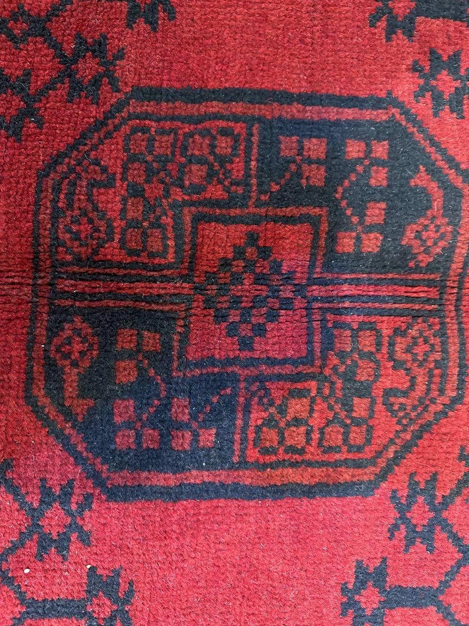 Afghan Authentic Handmade Hand Knotted Wool Rug For Sale