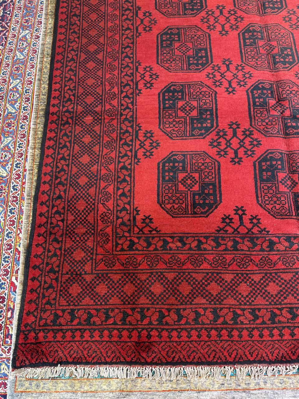Hand-Knotted Authentic Handmade Hand Knotted Wool Rug For Sale