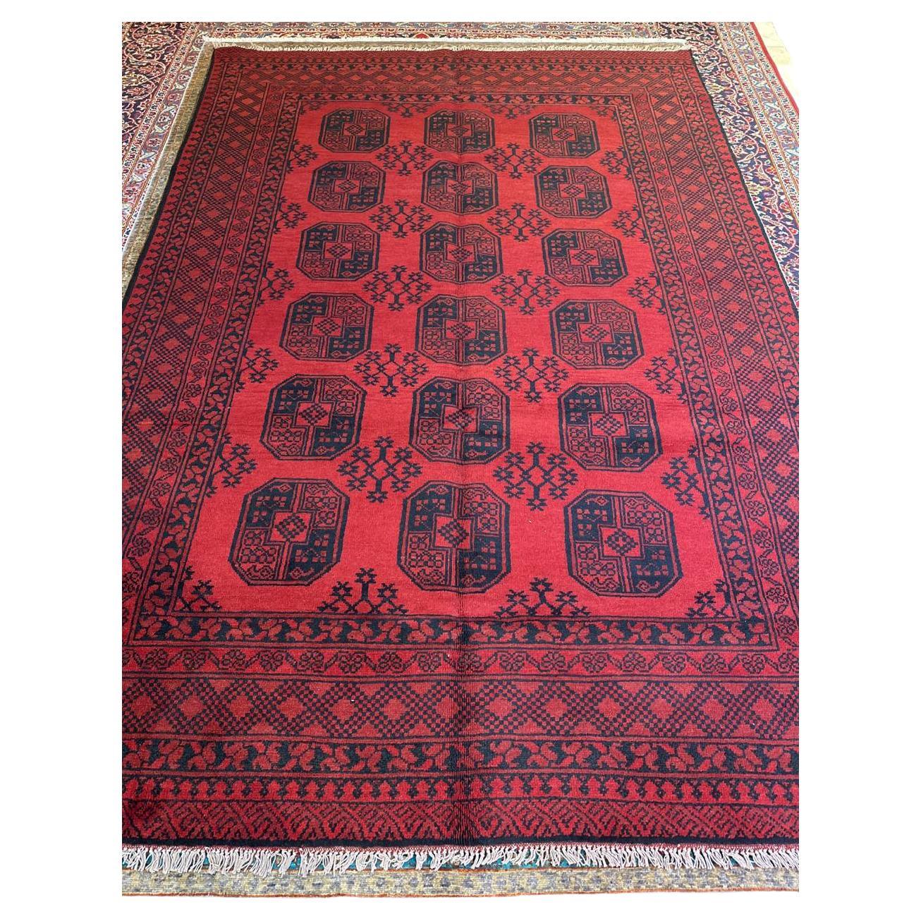 Authentic Handmade Hand Knotted Wool Rug For Sale